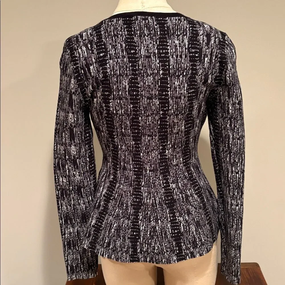 White House Black Market Peplum Long Sleeve Sweater Size S - Picture 5 of 12